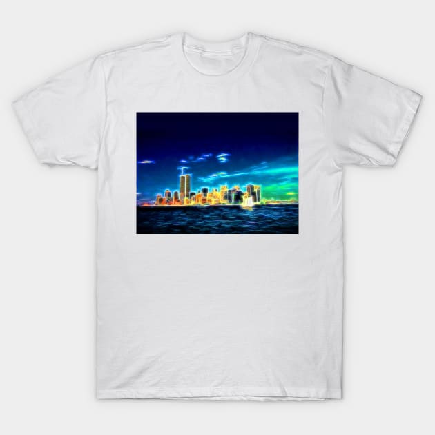 New York Skyline T-Shirt by BonniePhantasm